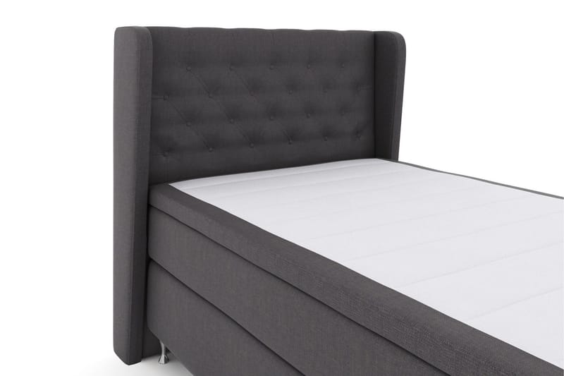 Select No 5 Komplett Sängpaket 120x200 Fast Watergel - Mörkgrå/Silver - Products - Möbler - Säng - Enkelsäng