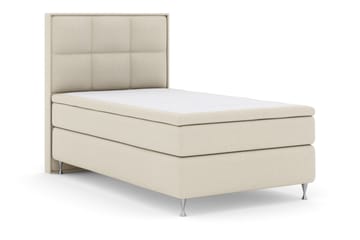 Select No 5 Komplett Sängpaket 120x200 Medium Latex - Beige/Silver - Products - Möbler - Säng - Enkelsäng