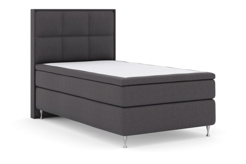 Select No 5 Komplett Sängpaket 120x200 Medium Latex - Mörkgrå/Silver - Products - Möbler - Säng - Enkelsäng