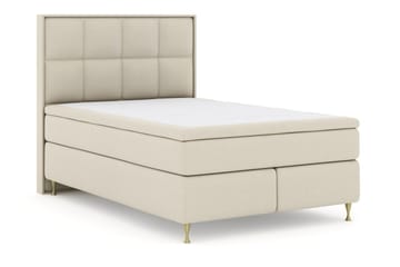 Select No 5 Komplett Sängpaket 140x200 Fast Latex - Beige/Guld - Products - Möbler - Säng - Kontinentalsäng