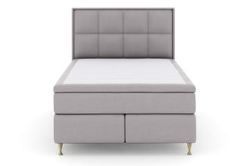Select No 5 Komplett Sängpaket 140x200 Fast Latex - Ljusgrå/Guld - Products - Möbler - Säng - Kontinentalsäng