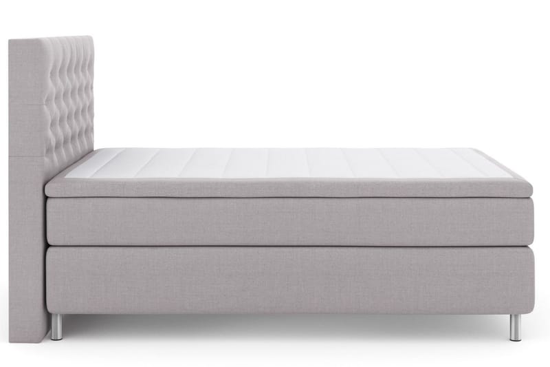 Select No 5 Komplett Sängpaket 140x200 Fast Latex - Ljusgrå/Metall - Products - Möbler - Säng - Kontinentalsäng