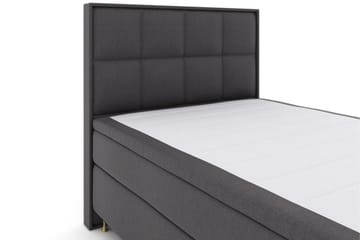 Select No 5 Komplett Sängpaket 140x200 Fast Latex - Mörkgrå/Guld - Products - Möbler - Säng - Kontinentalsäng