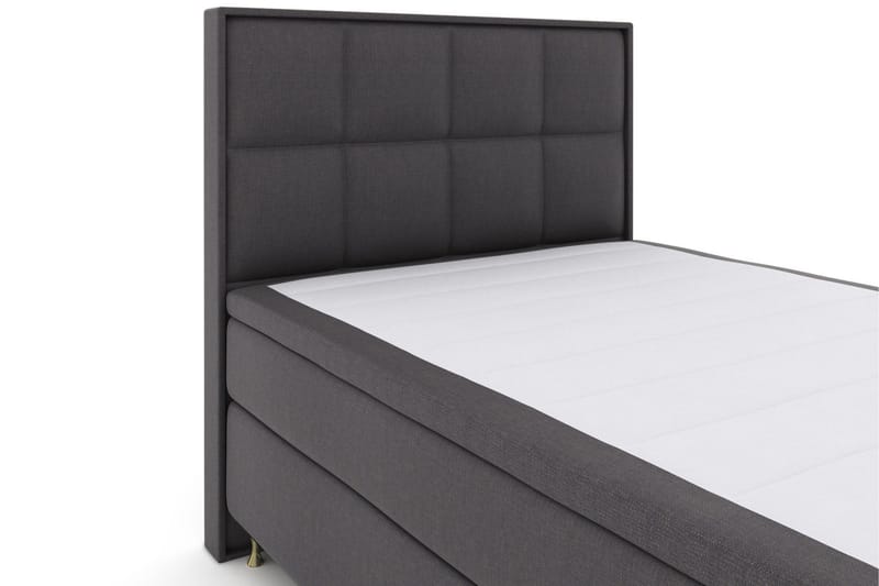 Select No 5 Komplett Sängpaket 140x200 Fast Latex - Mörkgrå/Guld - Products - Möbler - Säng - Kontinentalsäng