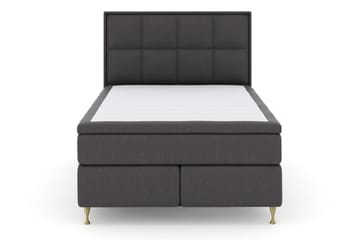 Select No 5 Komplett Sängpaket 140x200 Fast Latex - Mörkgrå/Guld - Products - Möbler - Säng - Kontinentalsäng