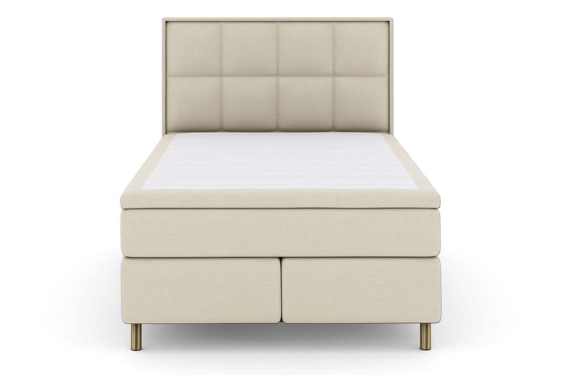 Select No 5 Komplett Sängpaket 140x200 Fast Watergel, Beige/Koppar