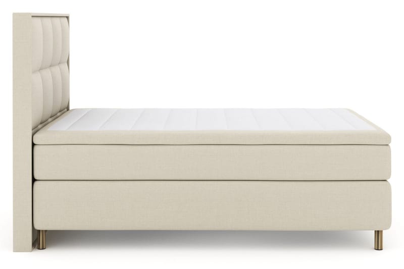 Select No 5 Komplett Sängpaket 140x200 Fast Watergel - Beige/Koppar - Products - Möbler - Säng - Kontinentalsäng