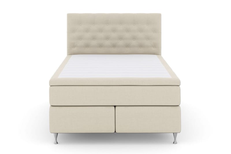Select No 5 Komplett Sängpaket 140x200 Fast Watergel - Beige/Silver - Products - Möbler - Säng - Kontinentalsäng