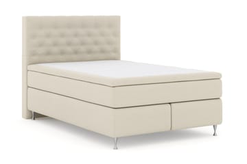 Select No 5 Komplett Sängpaket 140x200 Fast Watergel - Beige/Silver - Products - Möbler - Säng - Kontinentalsäng