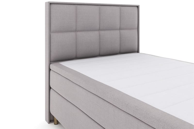 Select No 5 Komplett Sängpaket 140x200 Fast/Medium Latex - Ljusgrå/Koppar - Products - Möbler - Säng - Kontinentalsäng