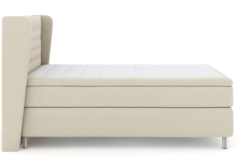 Select No 5 Komplett Sängpaket 160x200 Fast/Medium Latex - Beige/Metall - Products - Möbler - Säng - Kontinentalsäng