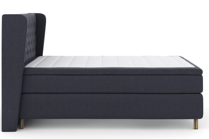 Select No 5 Komplett Sängpaket 160x200 Fast/Medium Latex - Blå/Metall - Products - Möbler - Säng - Kontinentalsäng