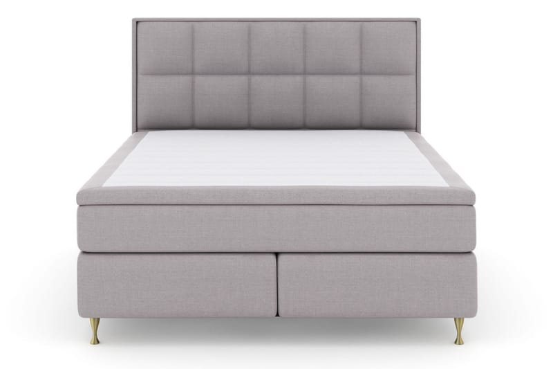 Select No 5 Komplett Sängpaket 180x200 Fast Latex - Ljusgrå/Guld - Products - Möbler - Säng - Kontinentalsäng