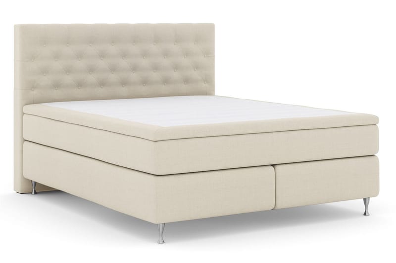 Select No 5 Komplett Sängpaket 180x200 Medium Watergel - Beige/Silver - Products - Möbler - Säng - Kontinentalsäng