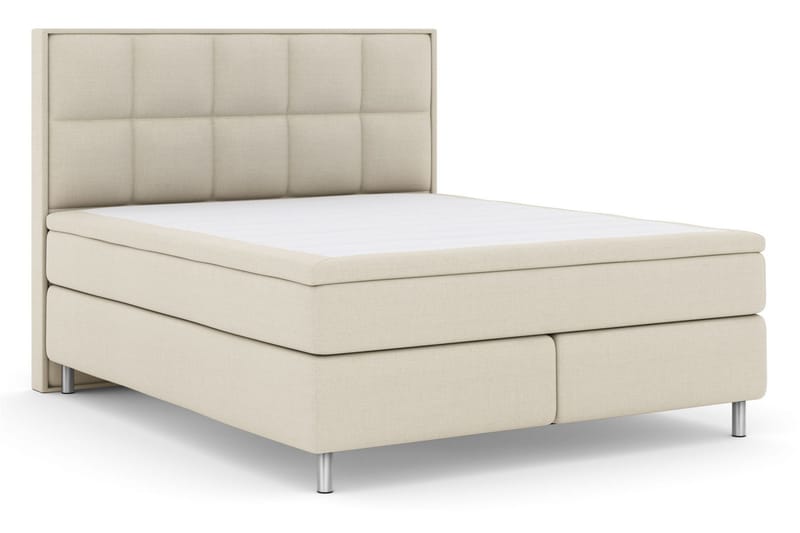 Select No 5 Komplett Sängpaket 210x210 Fast Latex - Beige/Metall - Products - Möbler - Säng - Kontinentalsäng
