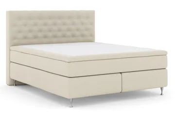 Select No 5 Komplett Sängpaket 210x210 Fast Latex - Beige/Silver - Products - Möbler - Säng - Kontinentalsäng
