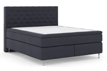 Select No 5 Komplett Sängpaket 210x210 Fast Latex - Blå/Silver - Products - Möbler - Säng - Kontinentalsäng