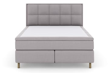 Select No 5 Komplett Sängpaket 210x210 Fast Watergel - Ljusgrå/Koppar - Products - Möbler - Säng - Kontinentalsäng