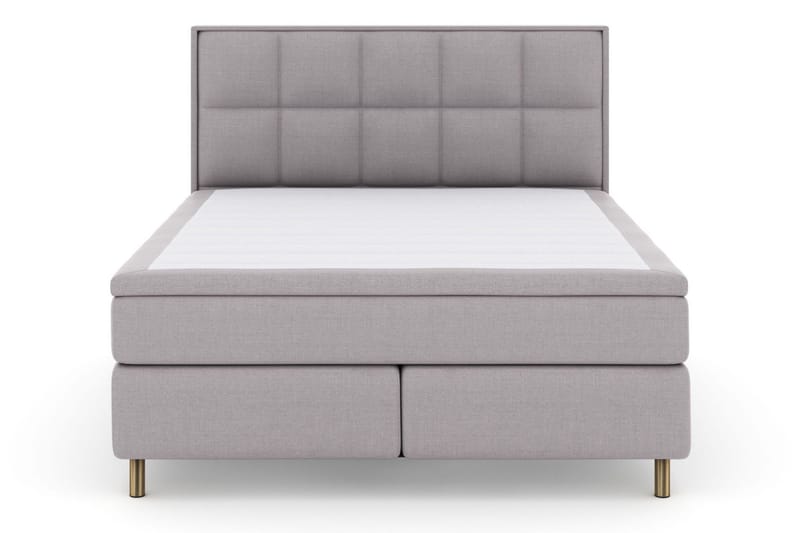 Select No 5 Komplett Sängpaket 210x210 Fast Watergel - Ljusgrå/Koppar - Products - Möbler - Säng - Kontinentalsäng