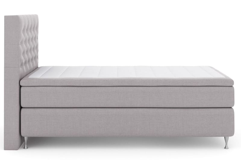 Select No 5 Kontinentalsäng 120x200 Fast Watergel - Ljusgrå/Silver - Products - Möbler - Säng - Enkelsäng