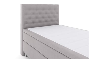 Select No 5 Kontinentalsäng 120x200 Medium Watergel - Ljusgrå/Metall - Products - Möbler - Säng - Enkelsäng