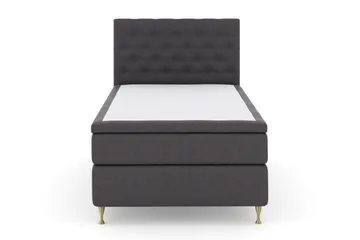 Select No 5 Kontinentalsäng 120x200 Medium Watergel - Mörkgrå/Guld - Products - Möbler - Säng - Enkelsäng