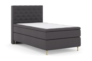 Select No 5 Kontinentalsäng 120x200 Medium Watergel - Mörkgrå/Guld - Products - Möbler - Säng - Enkelsäng