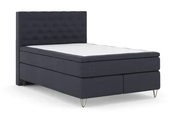Select No 5 Kontinentalsäng 140x200 Fast Watergel - Blå/Metall V-Form - Products - Möbler - Säng - Kontinentalsäng