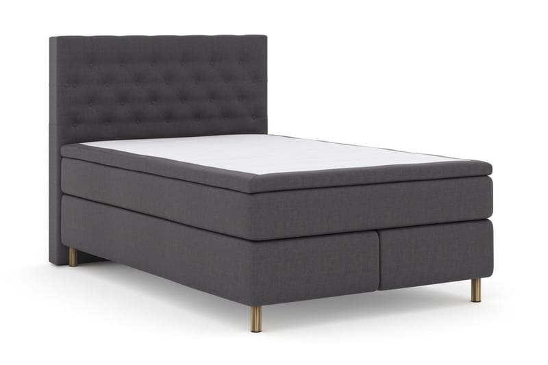 Select No 5 Kontinentalsäng 140x200 Fast/Medium Latex - Mörkgrå/Koppar - Products - Möbler - Säng - Kontinentalsäng