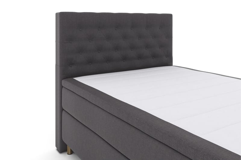 Select No 5 Kontinentalsäng 140x200 Fast/Medium Latex - Mörkgrå/Koppar - Products - Möbler - Säng - Kontinentalsäng
