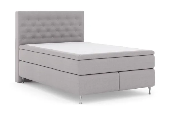 Select No 5 Kontinentalsäng 140x200 Fast/Medium Watergel - Ljusgrå/Silver - Products - Möbler - Säng - Kontinentalsäng