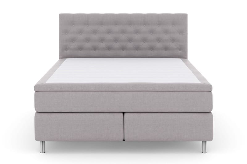 Select No 5 Kontinentalsäng 160x200 Fast Watergel - Ljusgrå/Metall - Products - Möbler - Säng - Kontinentalsäng