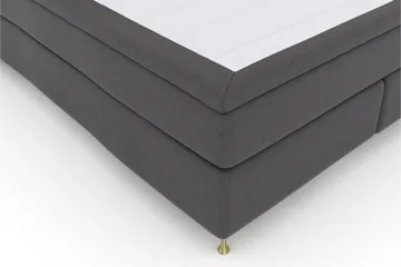 Select No 5 Kontinentalsäng 180x200 Fast Latex - Mörkgrå/Guld - Products - Möbler - Säng - Kontinentalsäng