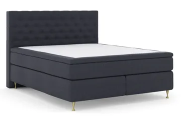 Select No 5 Kontinentalsäng 180x200 Medium Latex - Blå/Guld - Products - Möbler - Säng - Kontinentalsäng