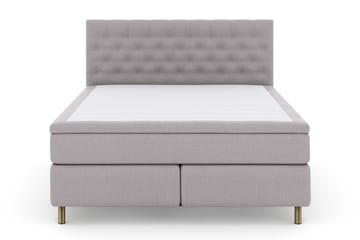 Select No 5 Kontinentalsäng 180x200 Medium Latex - Ljusgrå/Koppar - Products - Möbler - Säng - Kontinentalsäng