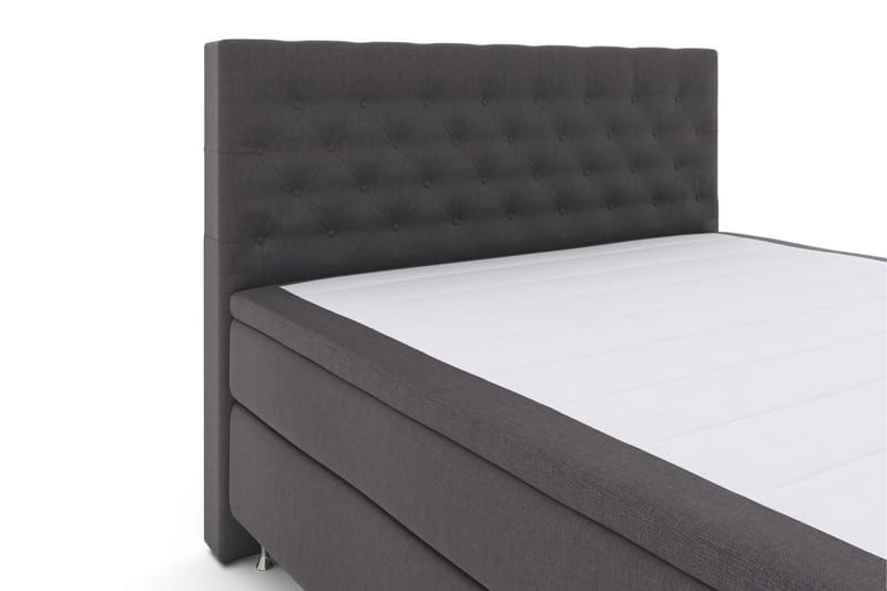 Select No 5 Kontinentalsäng 210x210 Fast Watergel - Mörkgrå/Silver - Products - Möbler - Säng - Kontinentalsäng