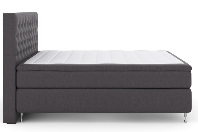 Select No 5 Kontinentalsäng 210x210 Fast Watergel - Mörkgrå/Silver - Products - Möbler - Säng - Kontinentalsäng