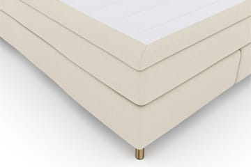 Select No 5 Kontinentalsäng 210x210 Fast/Medium Latex - Beige/Koppar - Products - Möbler - Säng - Kontinentalsäng