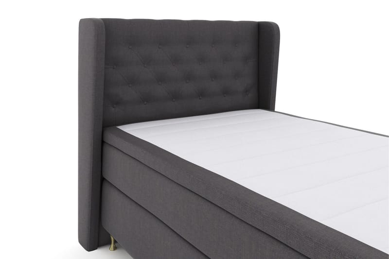 Select No 6 Komplett Sängpaket 120x200 Medium Watergel - Mörkgrå/Guld - Products - Möbler - Säng - Enkelsäng