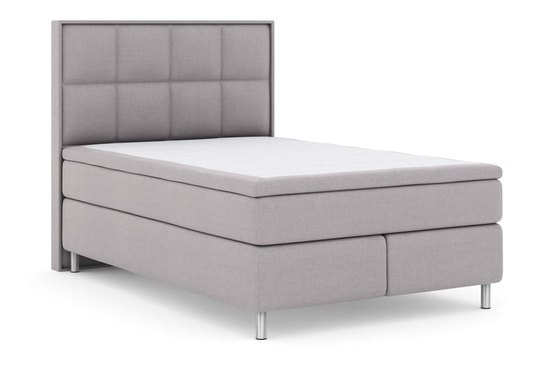 Select No 6 Komplett Sängpaket 140x200 Fast Watergel - Ljusgrå/Metall - Products - Möbler - Säng - Kontinentalsäng