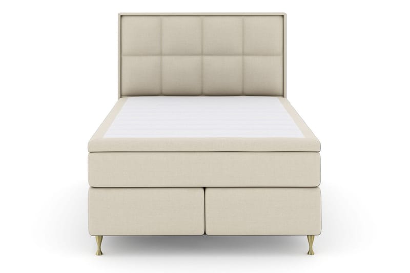 Select No 6 Komplett Sängpaket 140x200 Fast/Medium Watergel - Beige/Guld - Products - Möbler - Säng - Kontinentalsäng