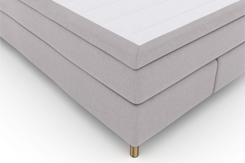 Select No 6 Komplett Sängpaket 140x200 Fast/Medium Watergel - Ljusgrå/Koppar - Products - Möbler - Säng - Kontinentalsäng