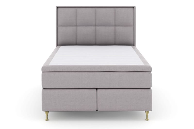Select No 6 Komplett Sängpaket 140x200 F/M Latex/Memory - Ljusgrå/Guld - Products - Möbler - Säng - Kontinentalsäng