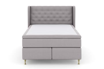 Select No 6 Komplett Sängpaket 140x200 F/M Latex/Memory - Ljusgrå/Guld - Products - Möbler - Säng - Kontinentalsäng