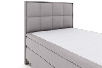 Select No 6 Komplett Sängpaket 140x200 F/M Latex/Memory - Ljusgrå/Guld - Products - Möbler - Säng - Kontinentalsäng