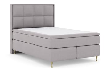 Select No 6 Komplett Sängpaket 140x200 F/M Latex/Memory - Ljusgrå/Guld - Products - Möbler - Säng - Kontinentalsäng