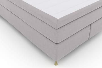 Select No 6 Komplett Sängpaket 140x200 F/M Latex/Memory - Ljusgrå/Guld - Products - Möbler - Säng - Kontinentalsäng
