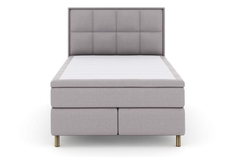 Select No 6 Komplett Sängpaket 140x200 F/M Latex/Memory - Ljusgrå/Koppar - Products - Möbler - Säng - Kontinentalsäng