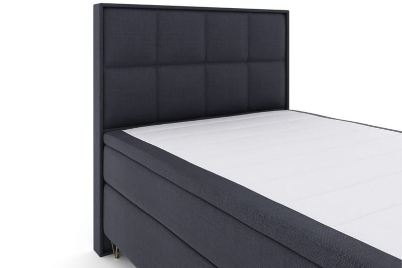 Select No 6 Komplett Sängpaket 140x200 F/M Memory/Pocket - Blå/Metall V-form - Products - Möbler - Säng - Kontinentalsäng