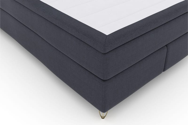 Select No 6 Komplett Sängpaket 140x200 F/M Memory/Pocket - Blå/Metall V-form - Products - Möbler - Säng - Kontinentalsäng